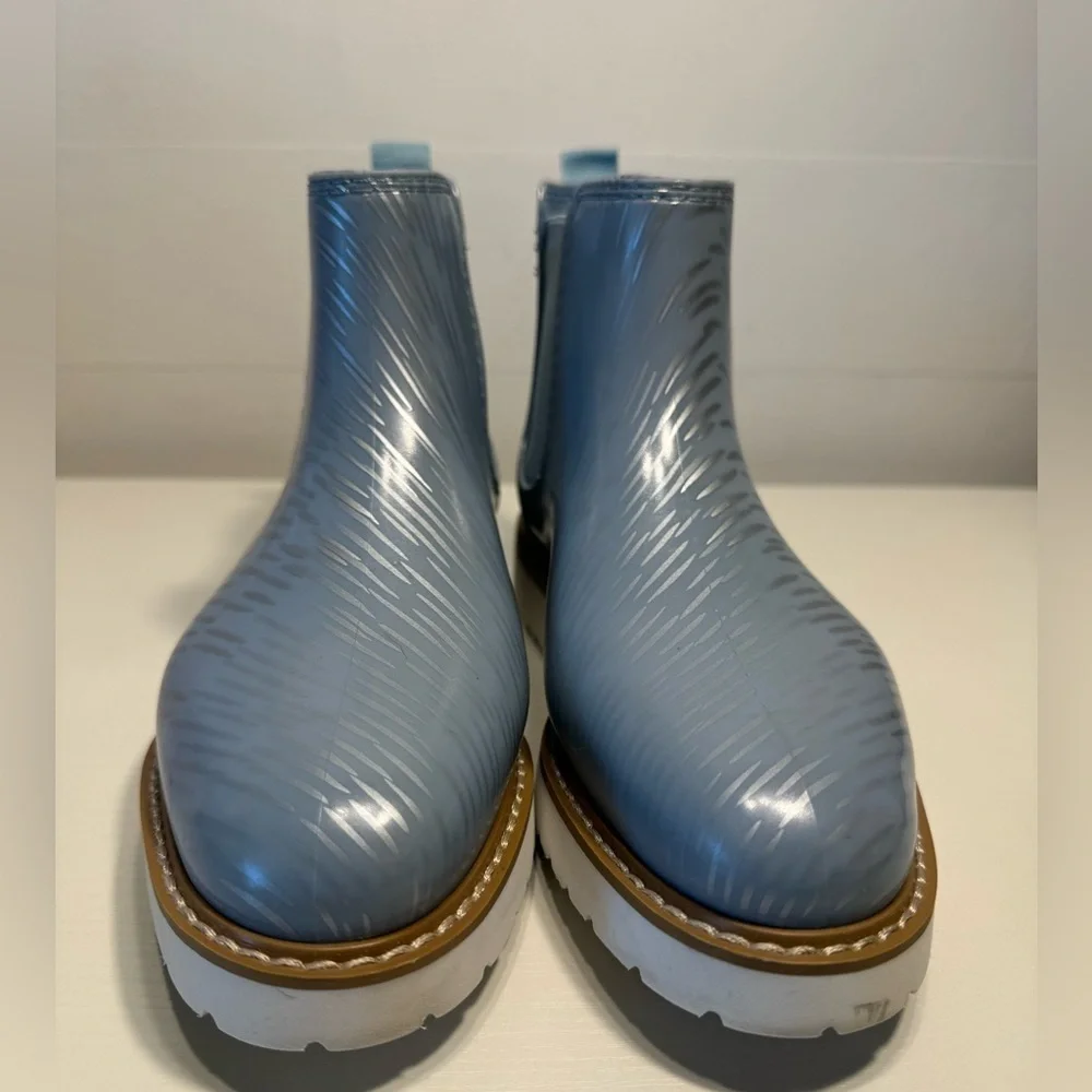 Cougar‎ x Jill Malek Baby Blue Rainboots NIB Sz 9